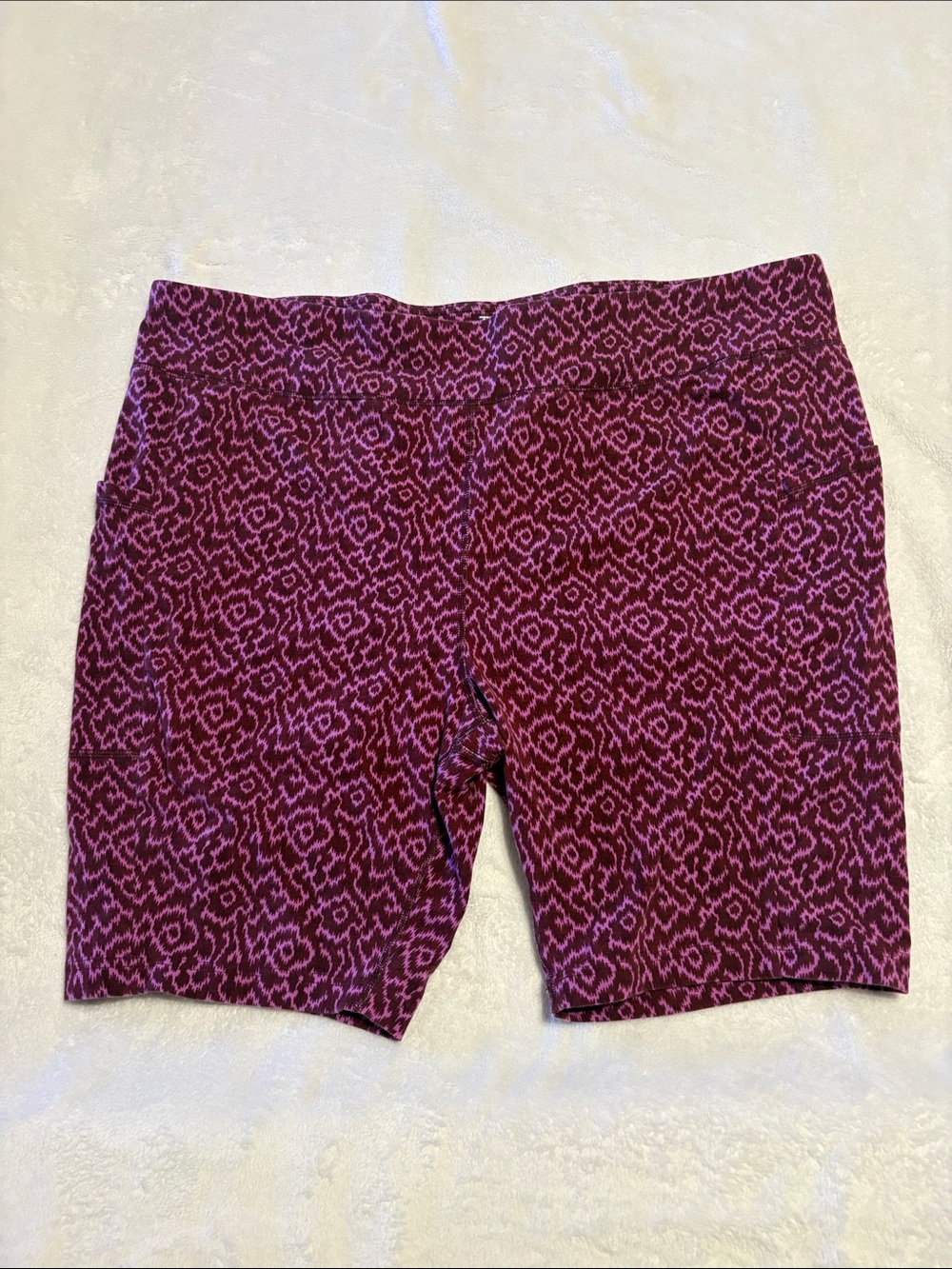 Terra & Sky Purple and Pink Patterned Bike Shorts